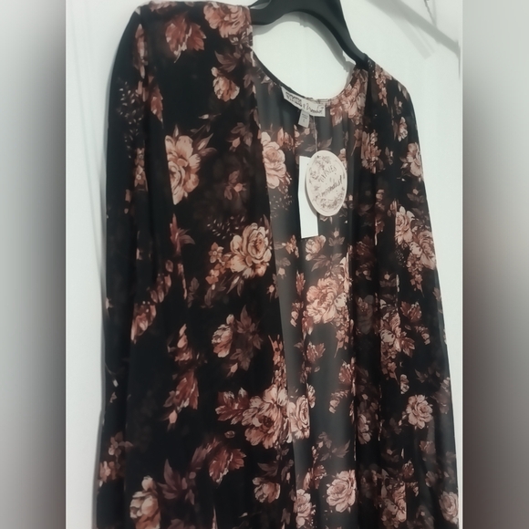 New Floral Cardigan Cover Up /  Size L - Picture 1 of 6